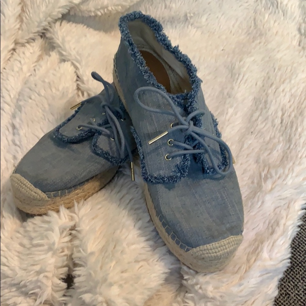 Denim espadrille